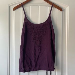 Thrifted purple tank top with cute design